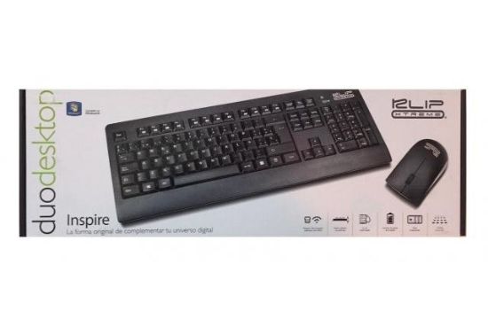 Compuzone KIT COMBO TECLADO MOUSE INALAMBRICO KLIP XTREME INSPIRE KCK