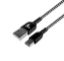 Imagen de CABLE TRENZADO XTECH XTC-511 CON CONECTOR TIPO C MACHO A USB 2.0 A MACHO DE 1.8 METROS