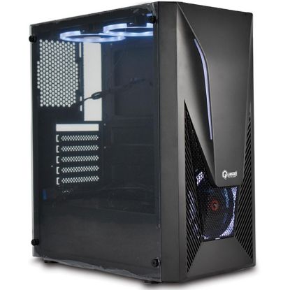 Picture of CASE CHASIS DE MEDIA TORRE QUASAD GAMING ONE FEARLES RGB LATERAL TRANPARENTE NEGRO - SIN FUENTE