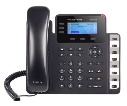 Imagen de TELEFONO IP 3 LINEAS GRANDSTREAM GXP1630 SIP 4 VIAS - POE