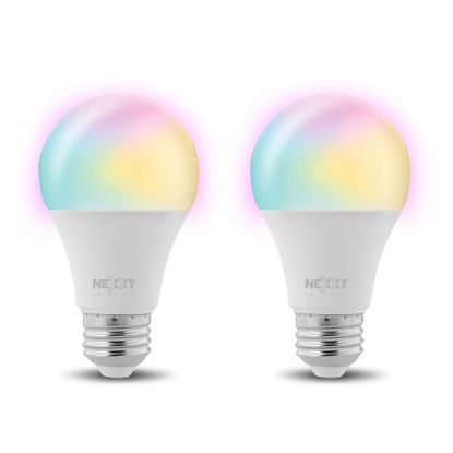 Picture of BOMBILLA LED INTELIGENTE WI-FI 110V - A19 – MULTICOLOR RGB 9W 800LUM NHB-C110 2 PACK