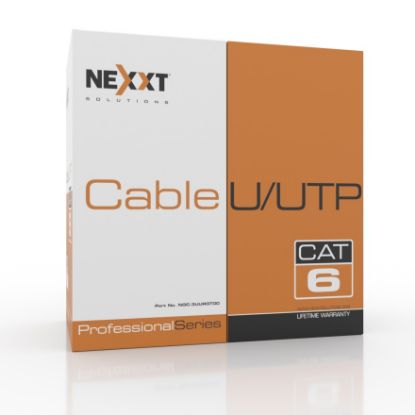 Imagen de ROLLO DE CABLE NEXXT UTP CAT6 DE 305 METROS TIPO CMR CON RESITENCIA AL FUEGO