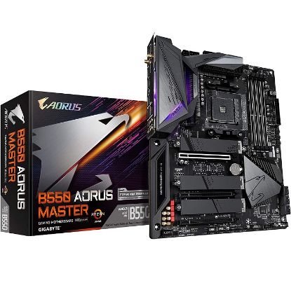 Picture of MAINBOARD GIGABYTE B550 AORUS MASTER RGB FUSION DUAL M.2 DDR4 X4 SOCKET AM4 SERIE 3000