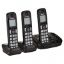 Imagen de TELEFONO PANASONIC KX-TGD223 INALAMBRICO 3x1 DECT 6.0 C-ID ALTAVOZ - CONTESTADOR - NEGRO	