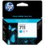 Imagen de CARTUCHO DE TINTA HP 711 AZUL DESIGNJET DE 29ML PARA PLOTTER