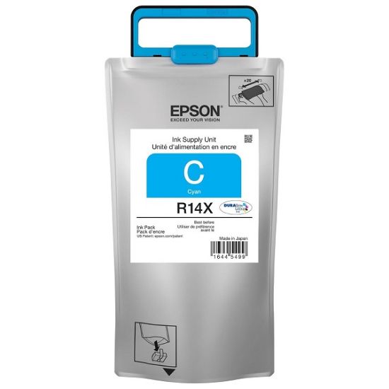 Imagen de BOLSA DE TINTA EPSON DURABRITE ULTRA R14X AZUL 50000 PAG PARA WORKFORCE