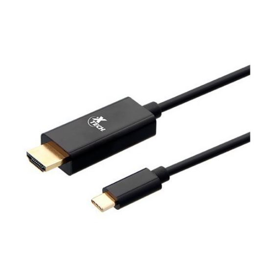 Imagen de CABLE CON CONECTOR USB TIPO C MACHO A HDMI MACHO XTC-545