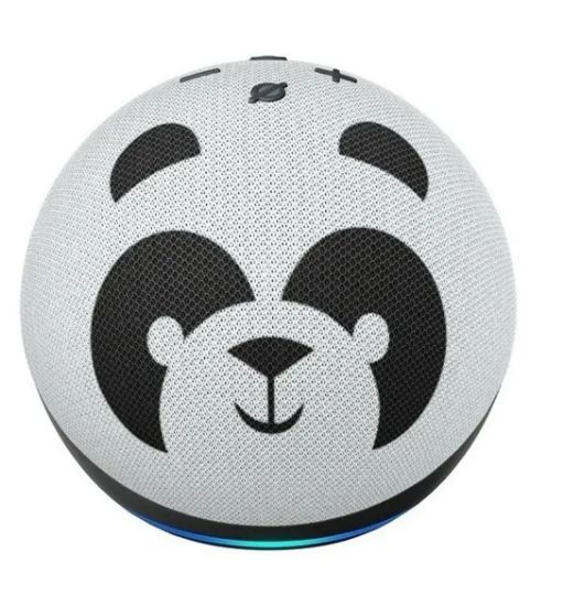 Imagen de PARLANTE ECHO DOT 4TA. GEN INTELIGENTE CON ALEXA CON CONTROL PARENTAL PANDA