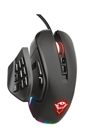 Imagen de MOUSE GAMING RGB PERSONALIZABLE TRUST GXT 970 MORFIX USB 14 BOTONES