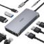 Imagen de HUB 9 EN 1 USB C PARA APPLE USB 3.0 - HDMI 4K - VGA - LAN - 3.5MM