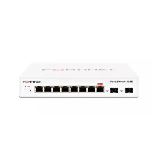 Imagen de SWITCH FORTINET 108E 7 PUERTOS GIGABIT + 1 PUERTO GIGABIT POE + 2 SFP ADMINISTRABLE