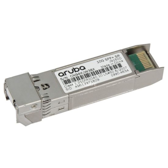 Imagen de MODULO TRANSCEPTOR HPE ARUBA 10G SFP+ LC SR 300 MMF XCVR - PARA FIBRA MULTIMODO 10G