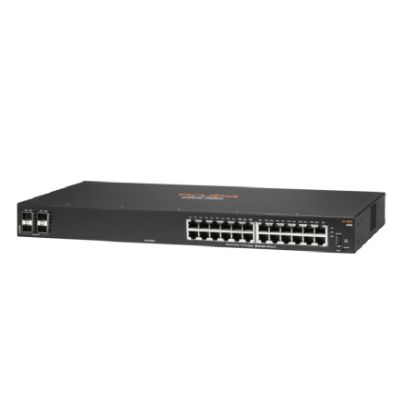 Imagen de SWITCH ADMINISTRABLE HPE ARUBA 6100 24 PUERTOS GIGABIT BASE-T + 4 PUERTOS SFP+ 1G/10G 