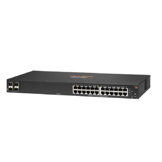 Imagen de SWITCH ADMINISTRABLE HPE ARUBA 6100 24 PUERTOS GIGABIT BASE-T + 4 PUERTOS SFP+ 1G/10G 