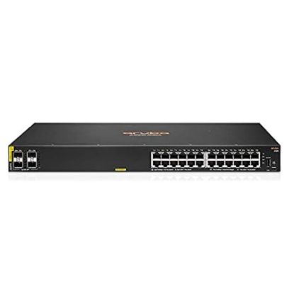 Imagen de SWITCH ADMINISTRABLE HPE ARUBA 6100 CON 24 PUERTOS GIGABIT POE+ 370W + 4 PUERTOS SFP+ 1G/10G