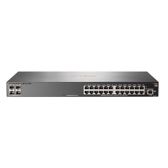 Imagen de SWITCH ADMINISTRABLE CAPA 3 HPE ARUBA 2930F CON 24 PUERTOS GIGABIT + 4 PUERTOS SFP+ 1G/10G