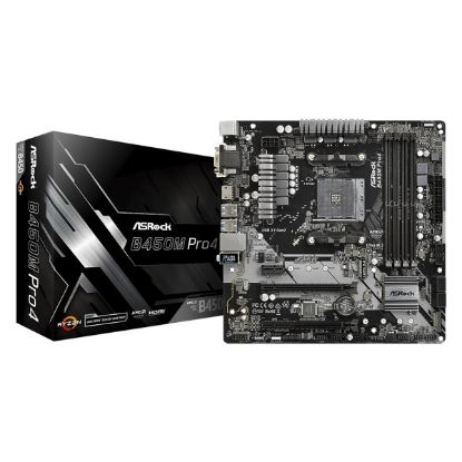 Imagen de MAINBOARD ASROCK B450M-PRO AMD SOCKET AMD4 X4 DDR4 VD/SN/RD - HDMI - PCI EXP3.0