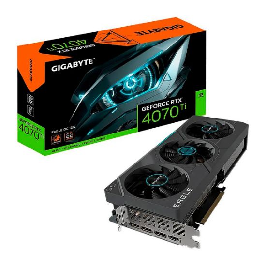 Imagen de TARJETA DE VIDEO GIGABYTE RTX-4070 TI EAGLE OC 12GB GDDR6 192BIT - HDMI - 3DP - 3VENTILADORES