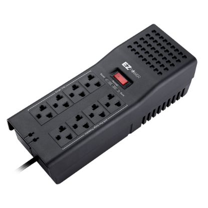 Imagen de REGULADOR DE VOLTAJE EZPOWER 1200VA 600W DE 8 TOMAS 120V