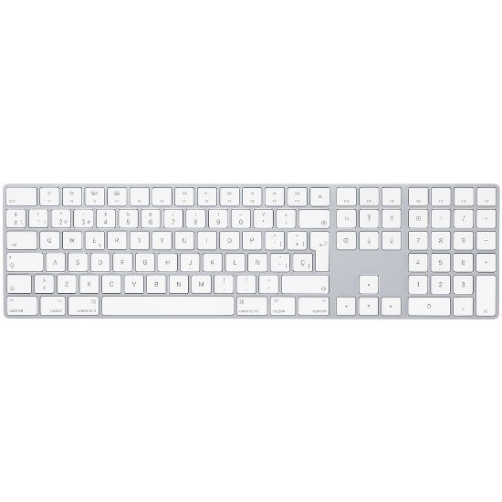 Imagen de TECLADO INALAMBRICO APPLE MAGIC KEYBOARD CON TECLADO NUMERICO - BLUETOOTH - BLANCO - ESPAÑOL