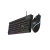 Imagen de KIT COMBO TECLADO MOUSE MULTIMEDIA LED XTECH XTK-531S USB 