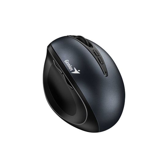 Imagen de MOUSE ERGONOMICO VERTICAL INALAMBRICO GENIUS ERGO 8300 SILENCIOSO - 7 BOTONES - VERTICAL