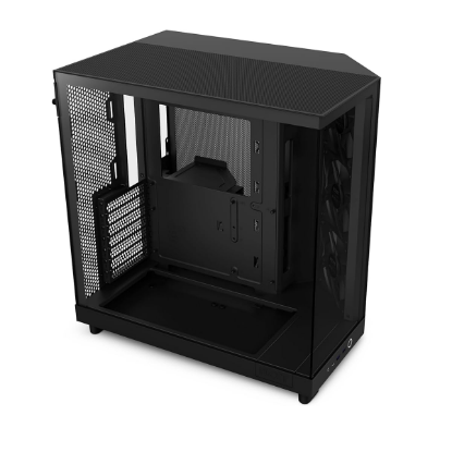 Imagen de CASE CHASIS TORRE NZXT H SERIES H6 FLOW - SIN FUENTE - USB AUDIO - NEGRO MATE