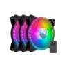 Imagen de VENTILADOR COOLER MASTER MF120 PRISMATIC RGB - PACK DE 3 UNIDADES