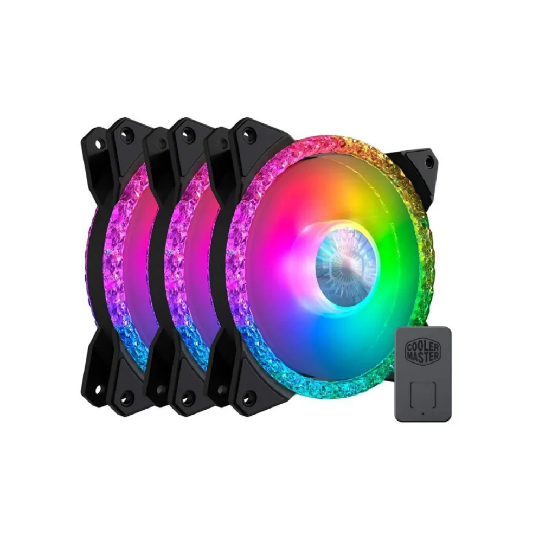 Imagen de VENTILADOR COOLER MASTER MF120 PRISMATIC RGB - PACK DE 3 UNIDADES