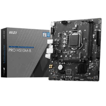 Imagen de MAINBOARD MSI PRO H510M-B PARA LGA1200 - 2X DDR4 - 4X SATA - 1X M.2