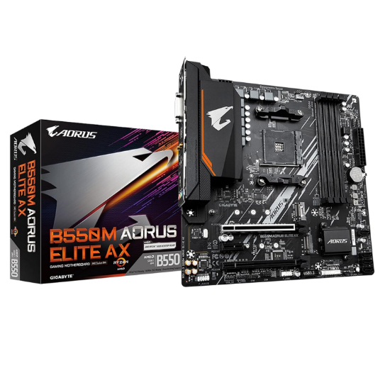 Imagen de MAINBOARD GIGABYTE B550 AORUS ELITE AX - SOCKET AM4 - AMD B550 PARA RYZEN