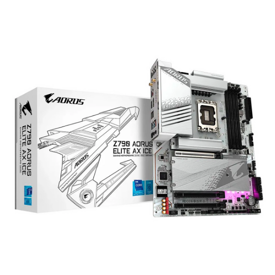 Imagen de MAINBOARD GIGABYTE Z790 AORUS AX ICE DDR5 - WIFI - BLUETOOTH - HDMI - DP - M.2