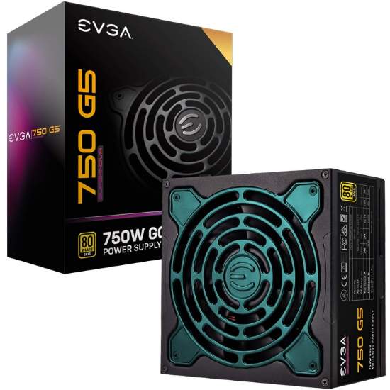 Imagen de FUENTE DE PODER CERTIFICADA EVGA SUPER NOVA 750 G5 80 PLUS GOLD - 100-240V - 750W 