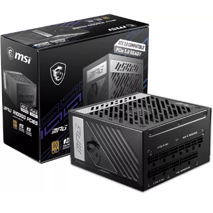 Imagen de FUENTE DE PODER CERTIFICADA MSI A1000G - PCIE5 - 1000W - 80 PLUS GOLD