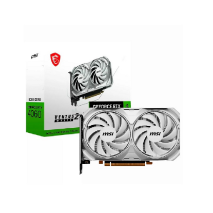 Imagen de TARJETA DE VIDEO MSI GEFORCE RTX 4060 VENTUS 2X WHITE 8GB OC