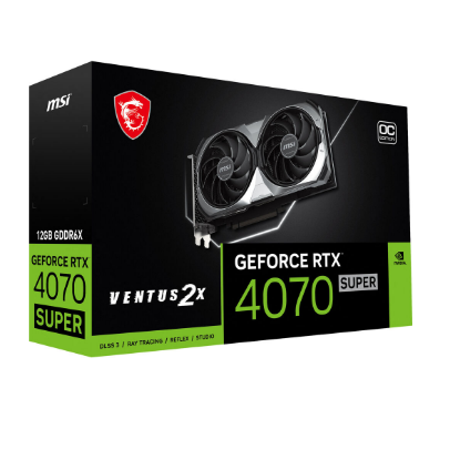 Imagen de TARJETA DE VIDEO MSI GEFORCE RTX 4070 SUPER 12GB VENTUS 2X OC 