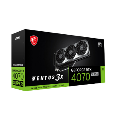 Imagen de TARJETA DE VIDEO MSI GEFORCE RTX 4070 SUPER 12GB VENTUS 3X OC GDDR6