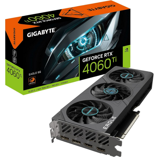 Imagen de TARJETA DE VIDEO GIGABYTE GEFORCE RTX 4060 TI EAGLE 8GB GDDR6 X2 HDMI X2 DP PCIE 4.0