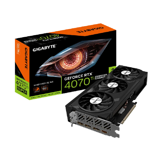 Imagen de TARJETA DE VIDEO GIGABYTE GEFORCE RTX 4070 TI SUPER WINDFORCE OC 16GB GDDR6