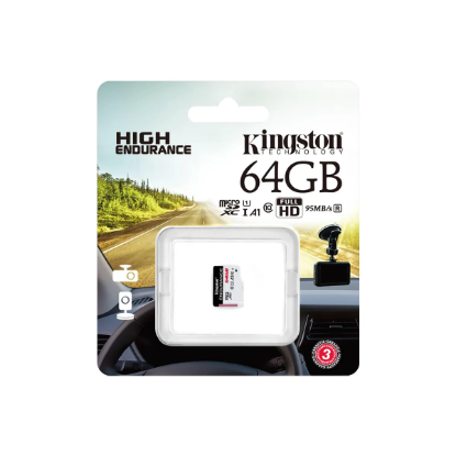 Imagen de TARJETA DE MEMORIA KINGSTON MICRO SD 64GB ENDURANCE CON ADAPTADOR