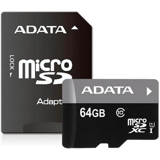 Imagen de TARJETA DE MEMORIA MICRO SD ADATA PREMIER PRO 64GB CLASE 10 CON ADAPTADOR