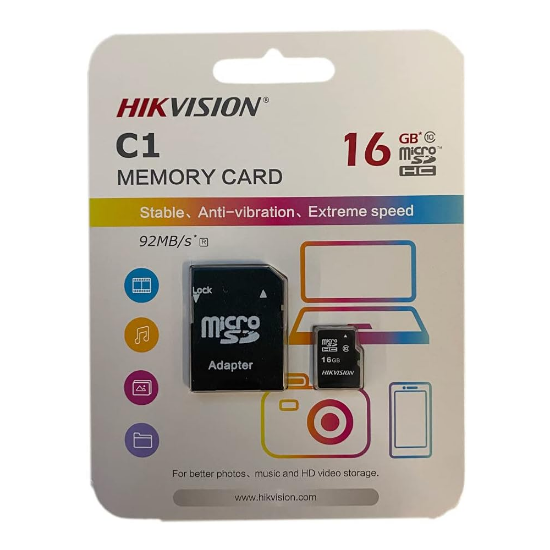 Imagen de TARJETA DE MEMORIA MICRO SD HIKVISION 16GB CLASE 10 