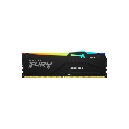 Imagen de MEMORIA RAM KINGSTON FURY BEAST RGB 32GB DIMM DDR5 4800MHZ 2X8GB