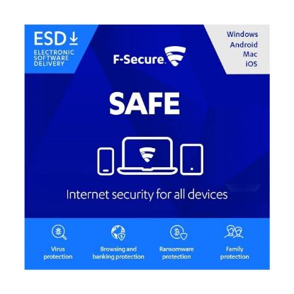 Imagen de ANTIVIRUS F-SECURE SAFE LICENCIA LICENCIA 1 AÑO PARA 1 DISPOSITIVO RETAIL