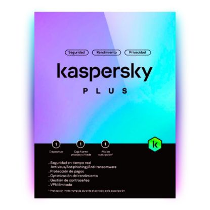 Imagen de ANTIVIRUS KASPERSKY PLUS  LICENCIA 1 AÑO	