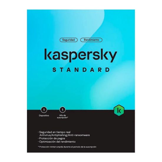 Imagen de ANTIVIRUS KASPERSKY STANDARD MULTIDISPOSITIVO LICENCIA 1 AÑO