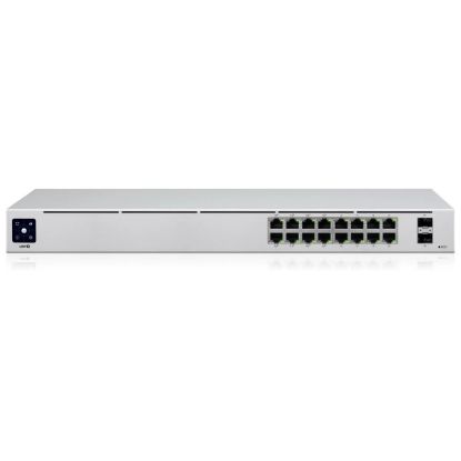 Imagen de SWITCH ADMINISTRABLE CAPA 2 CON 16 PUERTOS GIGABITE 8 PUERTOS POE Y 2 PUERTOS GIGABIT SFP USW-16-POE