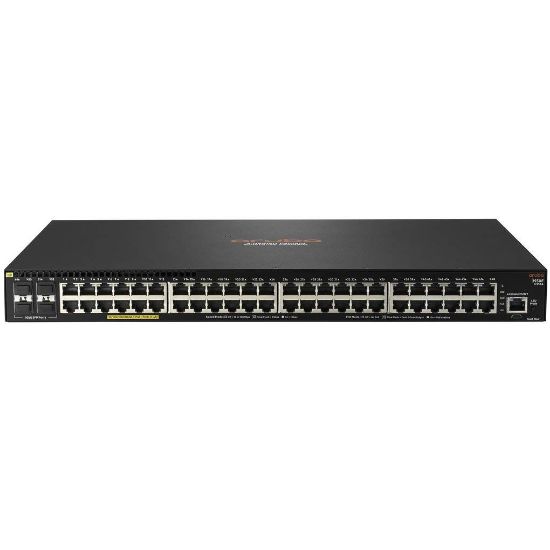 Imagen de SWITCH ADMINISTRABLE CAPA 3 HP ARUBA 2930F 48G CON 48 PUERTOS GIGABIT POE+ Y 4 PUERTOS GIGABIT SFP 740W