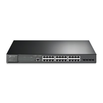 Imagen de SWITCH ADMINISTRABLE CAPA 2 TP-LINK JETSTREAM CON 28 PUERTOS GIGABIT 24 PUERTOS POE 384W Y 4 PUERTOS SFP 1G