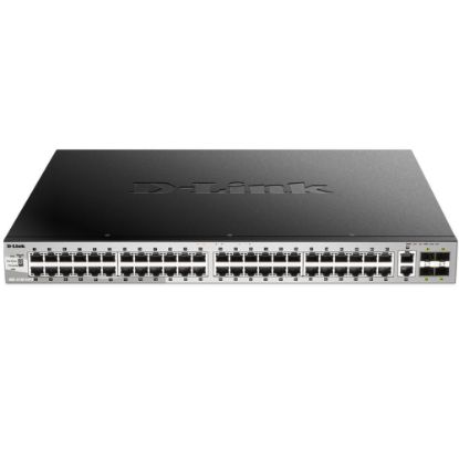 Imagen de SWITCH ADMINISTRABLE CAPA 3 D-LINK CON 48 PUERTOS 10/100/1000BASE-T  Y 4 PUERTOS SFP+ 10G